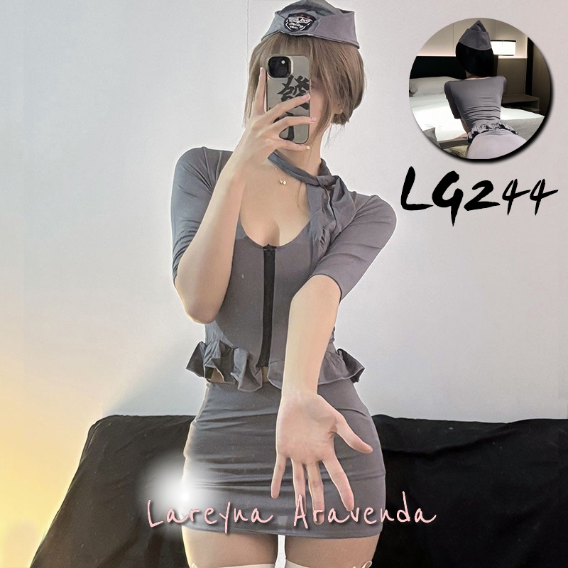 Jual Lareyna Aravenda Set Lingerie Kostum Fantasy Malam Polisi Bandara