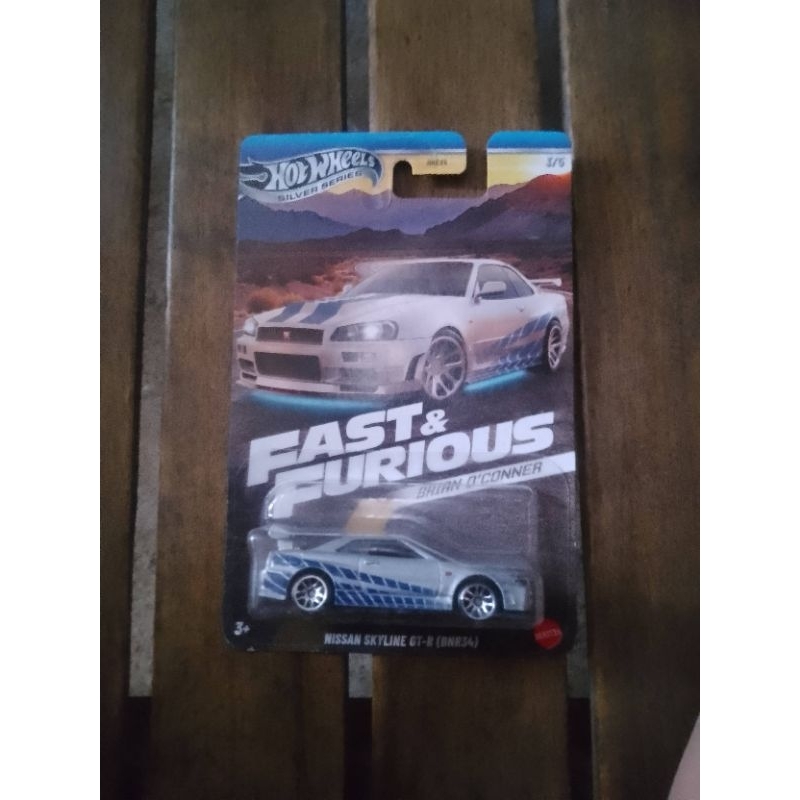 Jual Hot Wheels Nissan Skyline R34 Fnf Brian O Conner Silver Series