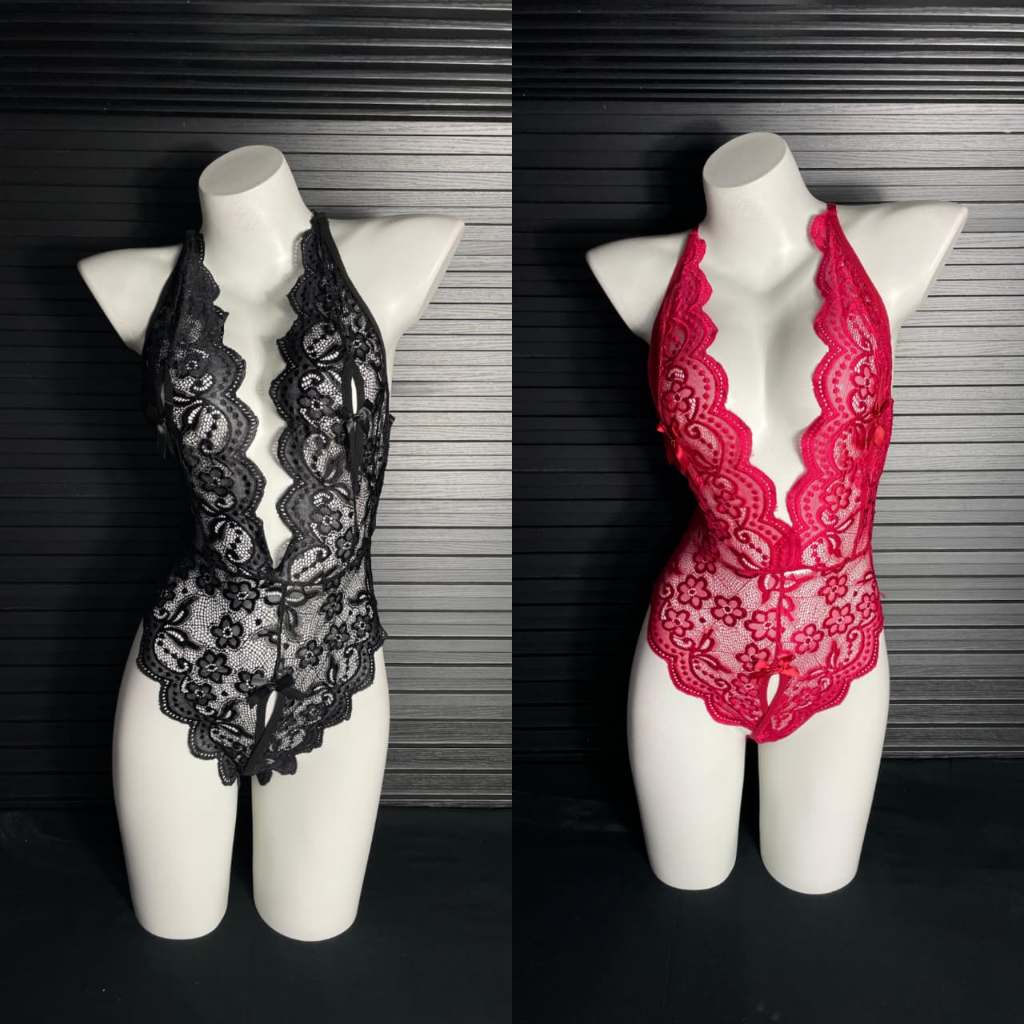 Jual Luckymm Sexy Lingerie Bodysuits Transparan Wanita Dewasa Open