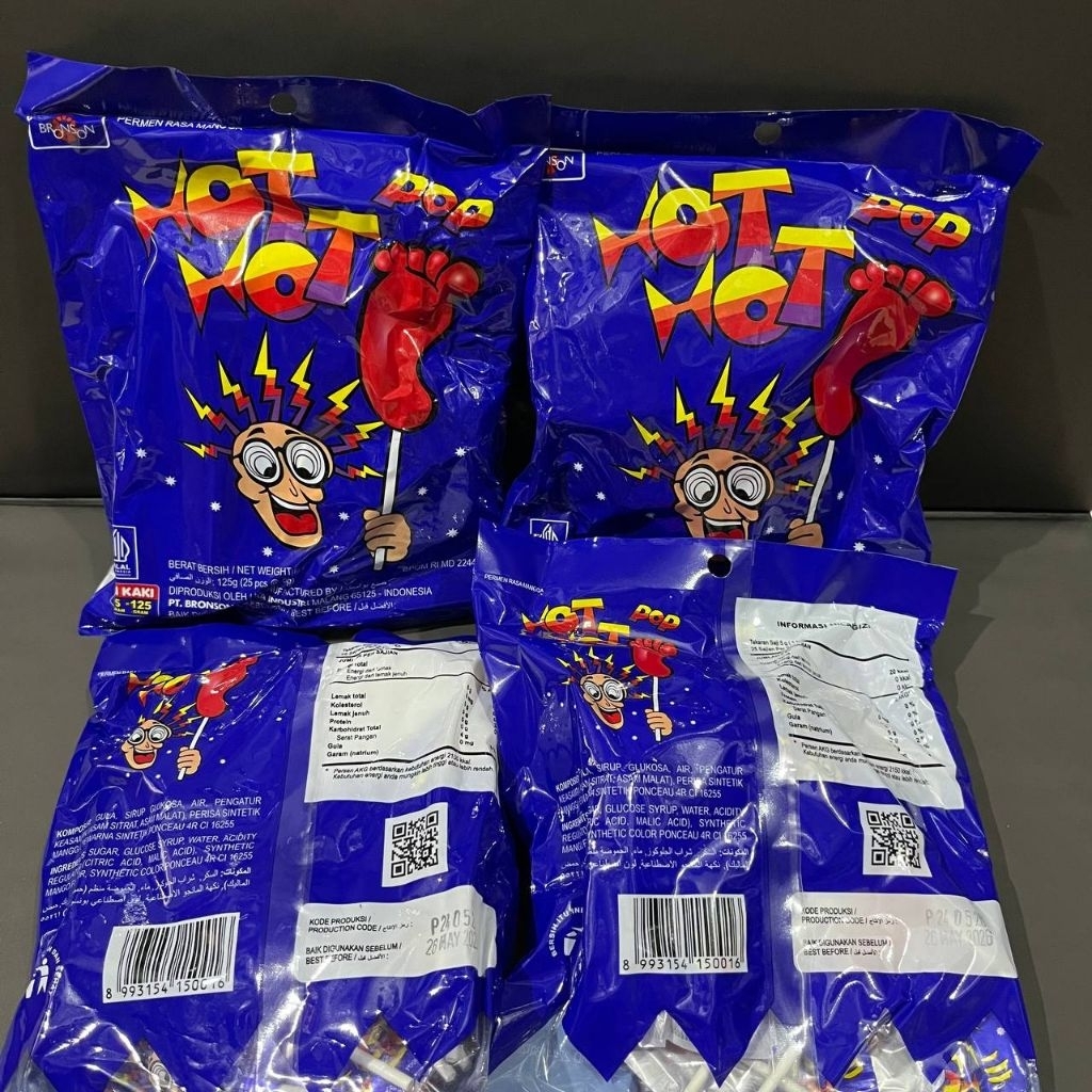 Jual Permen Lollipop Kaki HOT HOT POP 25 Pcs Shopee Indonesia