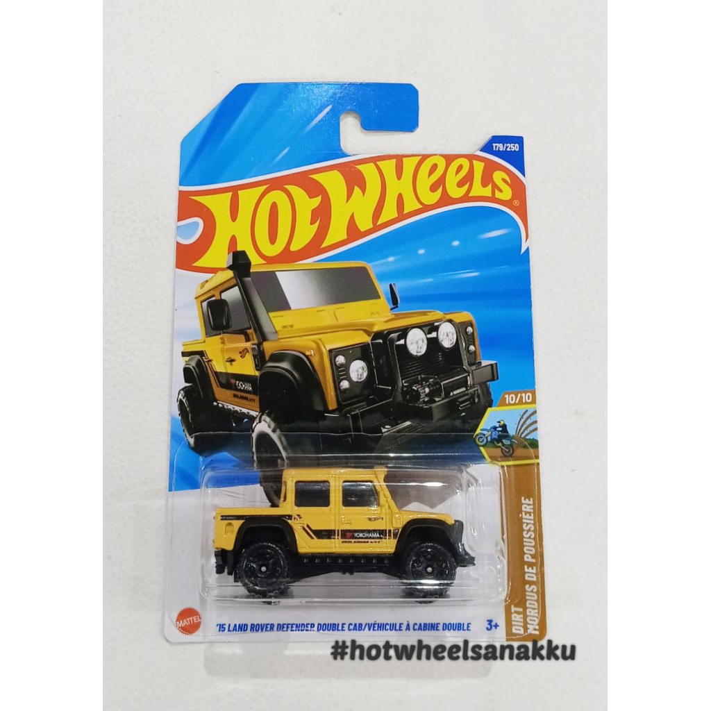 Jual Hot Wheels 15 Land Rover Defender Double Cab Yellow Shopee