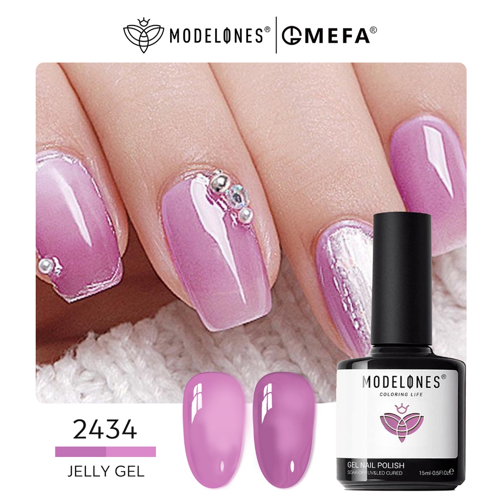 Jual Modelones Jelly Nail Gel Nude Gel Polish Jelly Natural Gel Nail