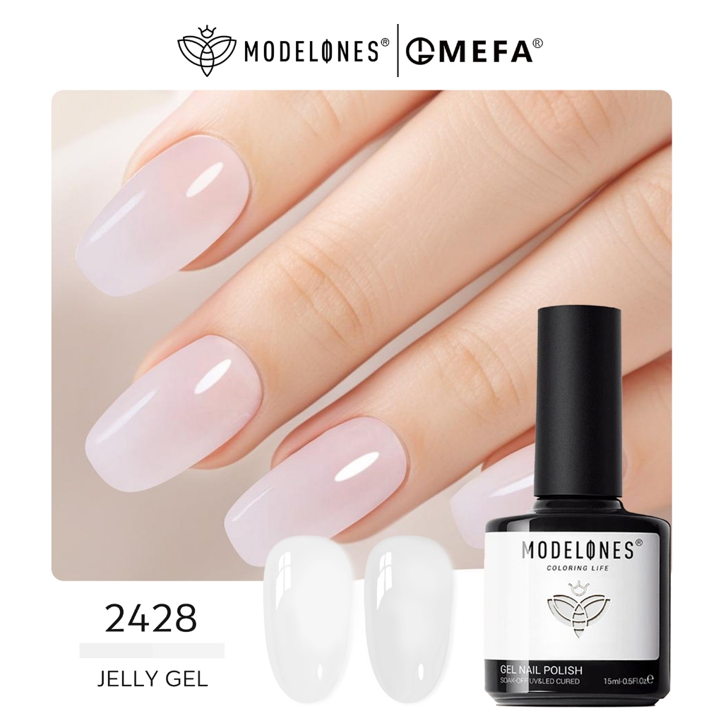 Jual Modelones Jelly Nail Gel Nude Gel Polish Jelly Natural Gel Nail