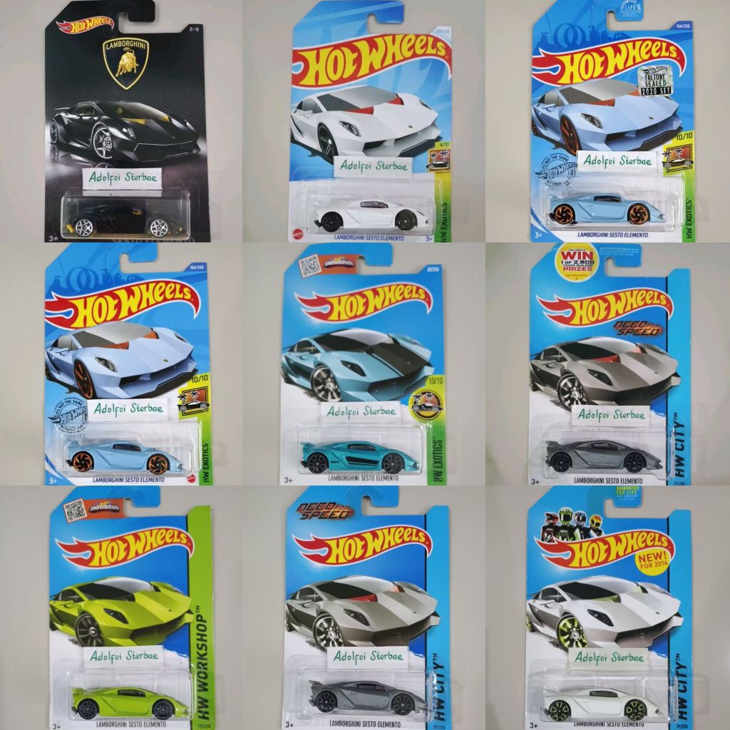 Jual Hotwheels Hot Wheels Lamborghini Sesto Elemento Factory Sealed Hw