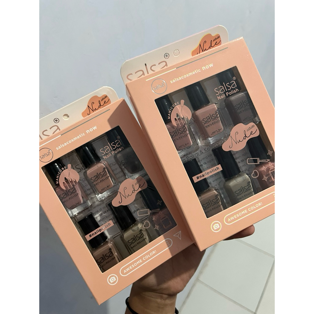 Jual Kutek Salsa Box Isi Pcs Nude Series Shopee Indonesia