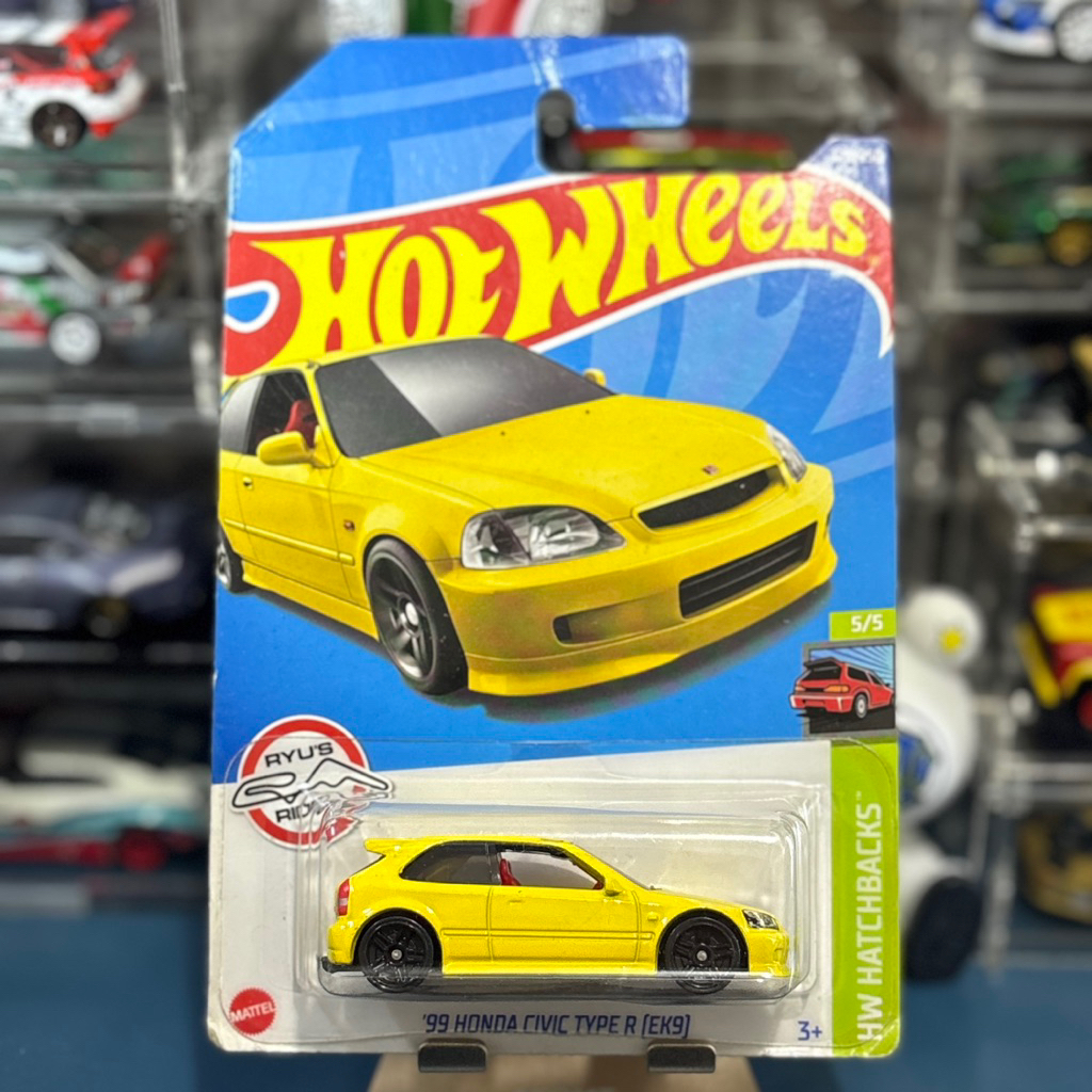 Jual Hot Wheels 99 Honda Civic Type R EK9 Yellow Free Protector