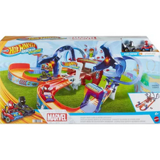Jual Hot Wheels Toy Car Track Set RacerVerse Spider Mans Web Slinging