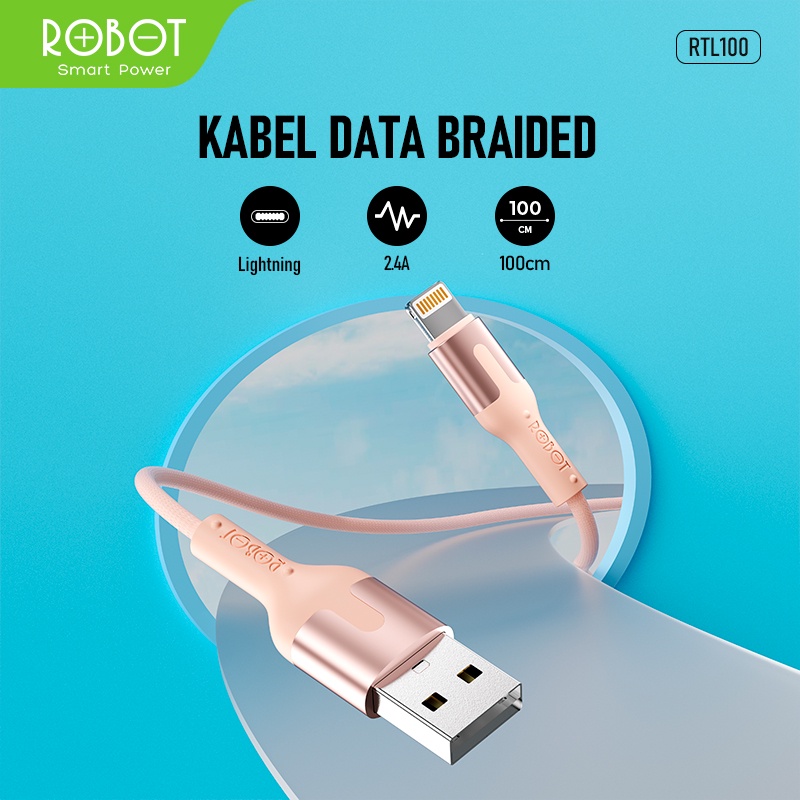 Jual Robot Kabel Data Rtm Rtl Rtc Type C Micro Usb Lighting M Data