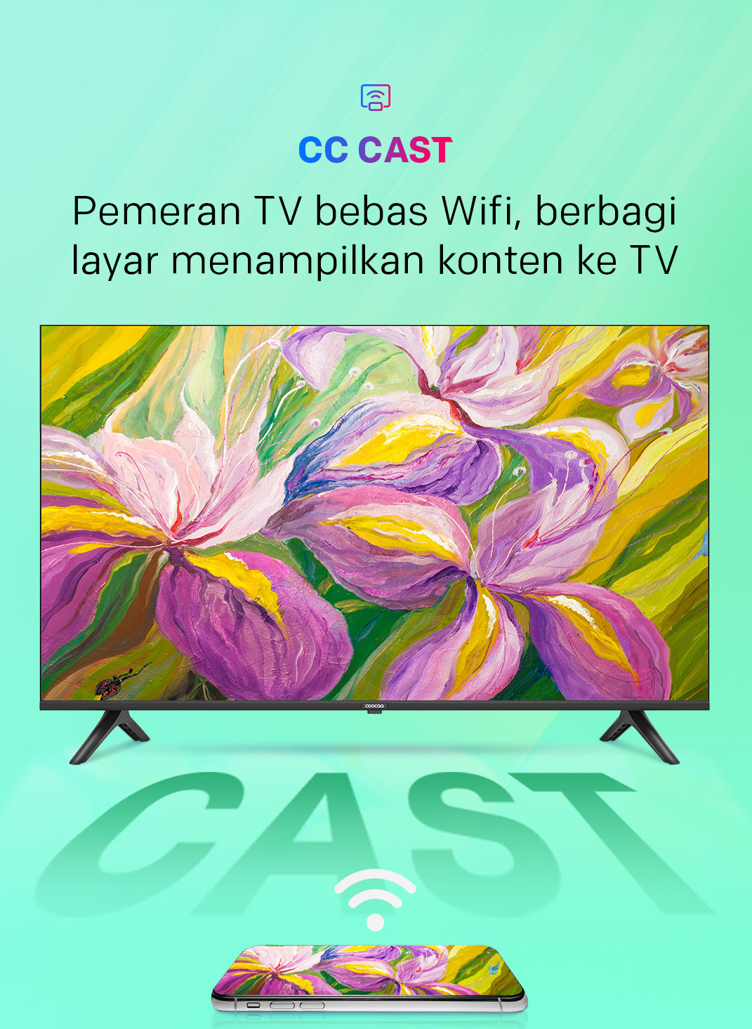 Jual Coocaa Inch Smart Tv Digital Tv K Uhd Dolby Audio