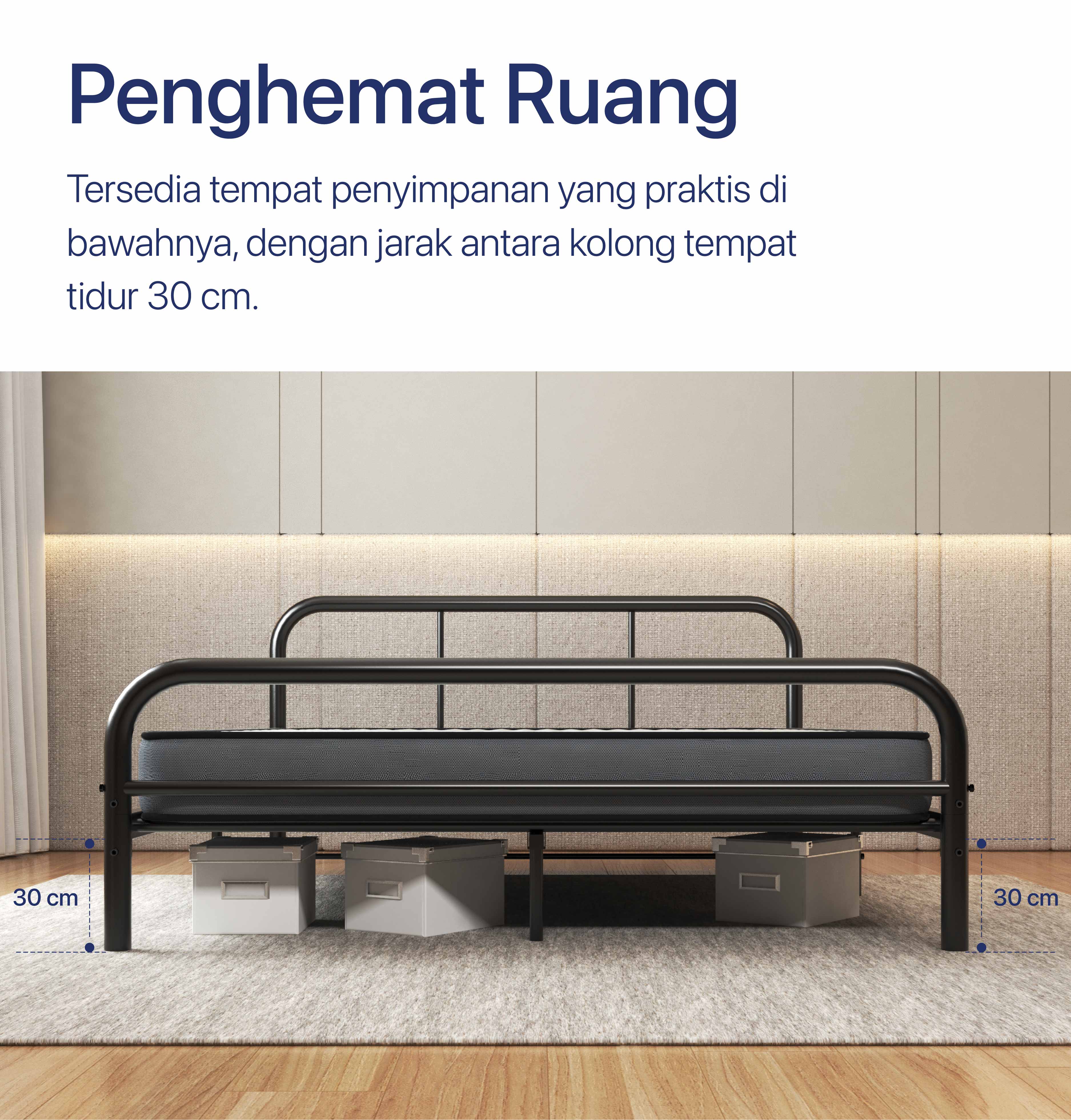 Jual Homedoki Classicbed Series Tatakan Divan Besi Bisu Ekonomi