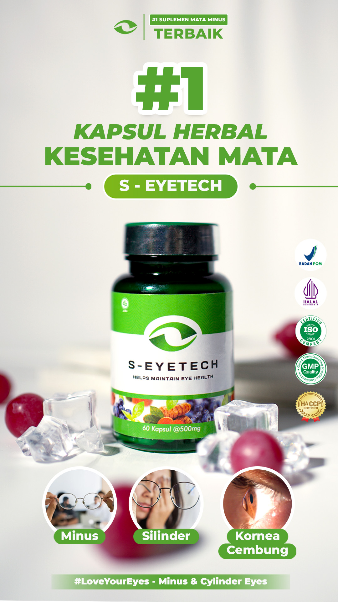 Jual SMART VISION Obat Mata Minus Silinder Terbaik Terbukti Herbal