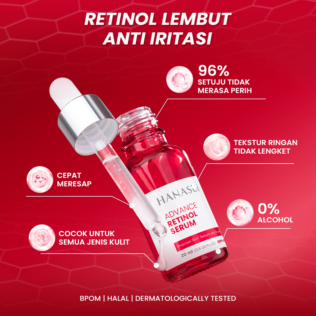 Jual Hanasui Advance Retinol Serum Anti Aging Serum Untuk Kerutan