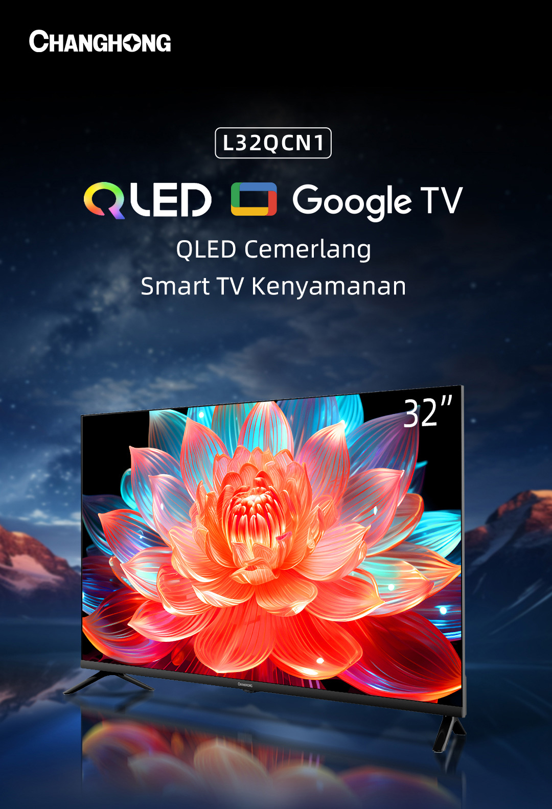 Jual Changhong Qled Smart Digital Tv Inch L Qcn Hd Dolby