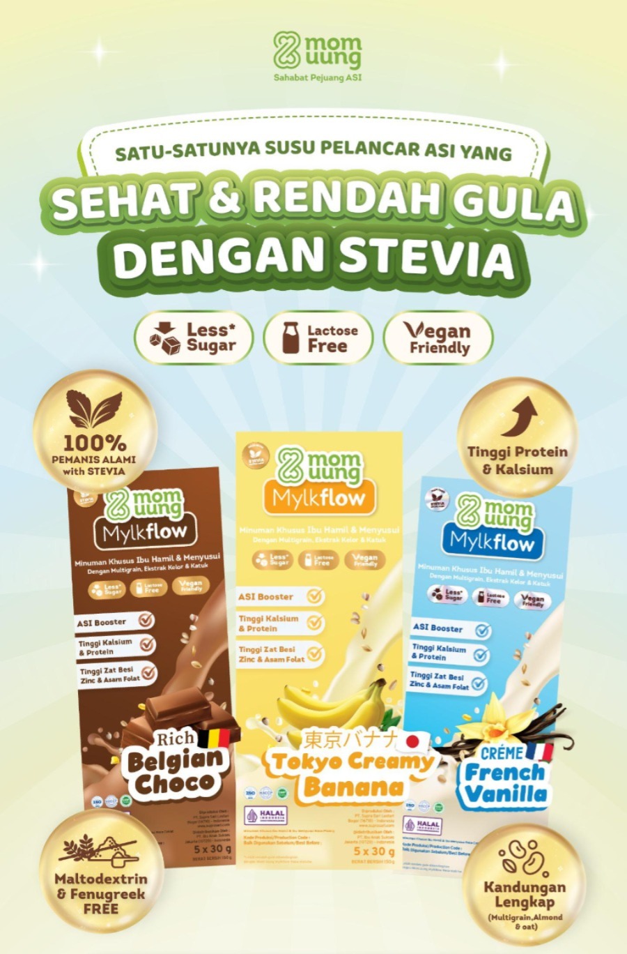 Jual Mom Uung Bundle Rasa Susu Mylkflow Pelancar Asi New Formula