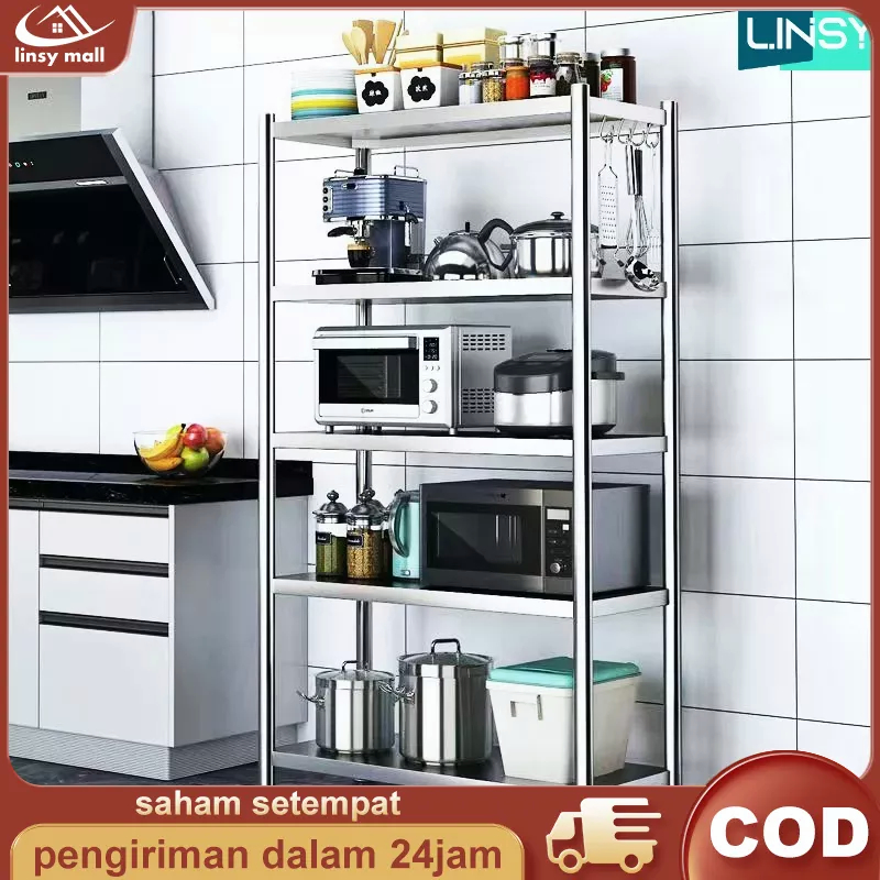 Jual Rak Dapur Stainless Steel Rak Penyimpanan Tingkat Rak Dapur