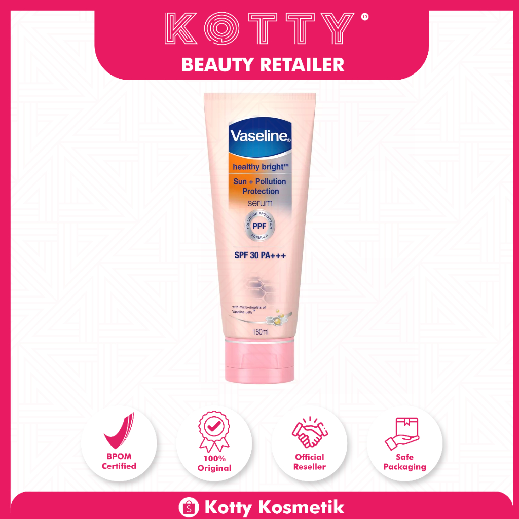 Jual Vaseline Healthy Bright Sun Pollution Protection Lotion SPF 30