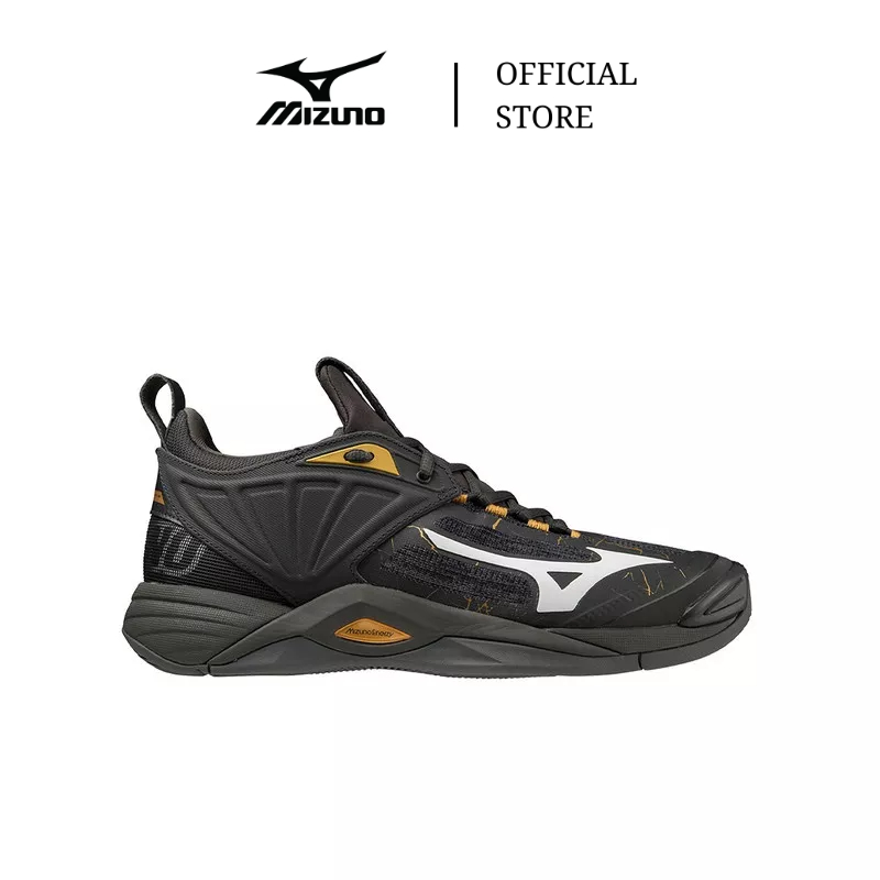 Jual Mizuno Sepatu Volley Wave Momentum Black Oyster Mp Gold Iron