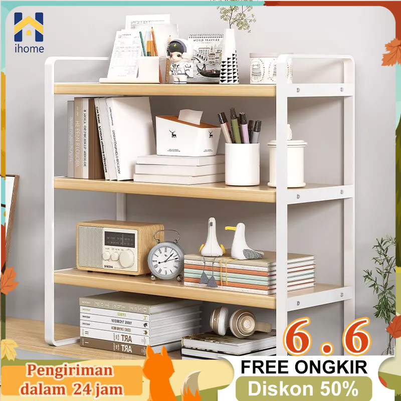 Jual Ih Rak Meja Stationery Desktop Storage Rak Buku Desktop Rak Dapur