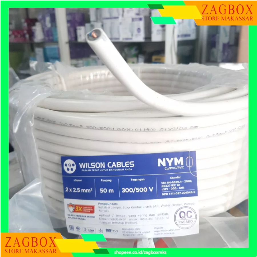 Jual Kabel Listrik Nym X Mm Wilson Kabel Tembaga Kabel Pln Sni