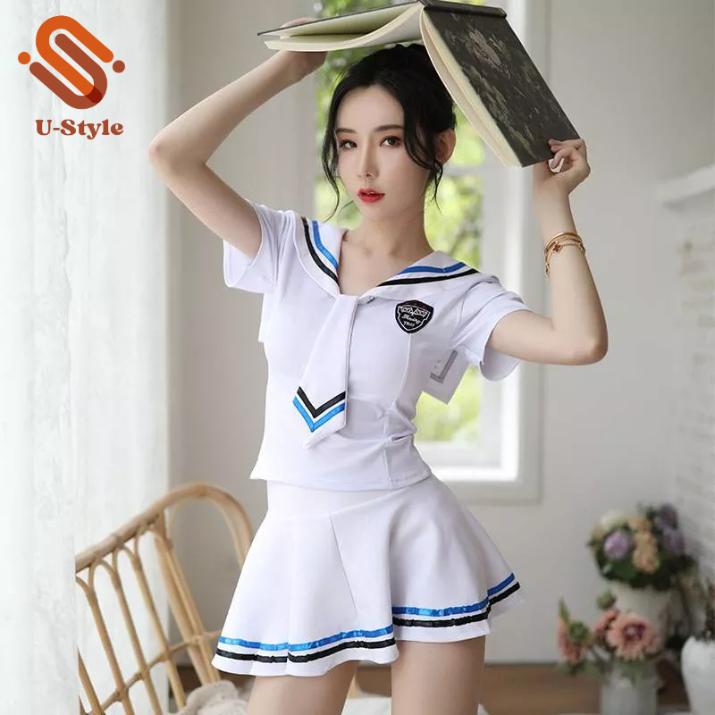 Jual Ustyle Lg Cosplay Sexy Lingerie Siswa Wanita Seragam Rok Mini