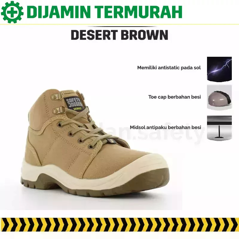 Jual Sepatu Safety Jogger Desert Coklat Shopee Indonesia