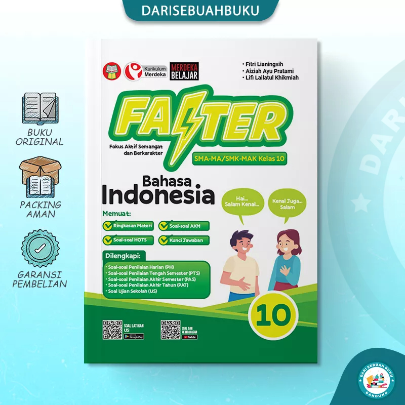 Jual Buku Faster Bahasa Indonesia Sma Kelas Kurikulum Merdeka