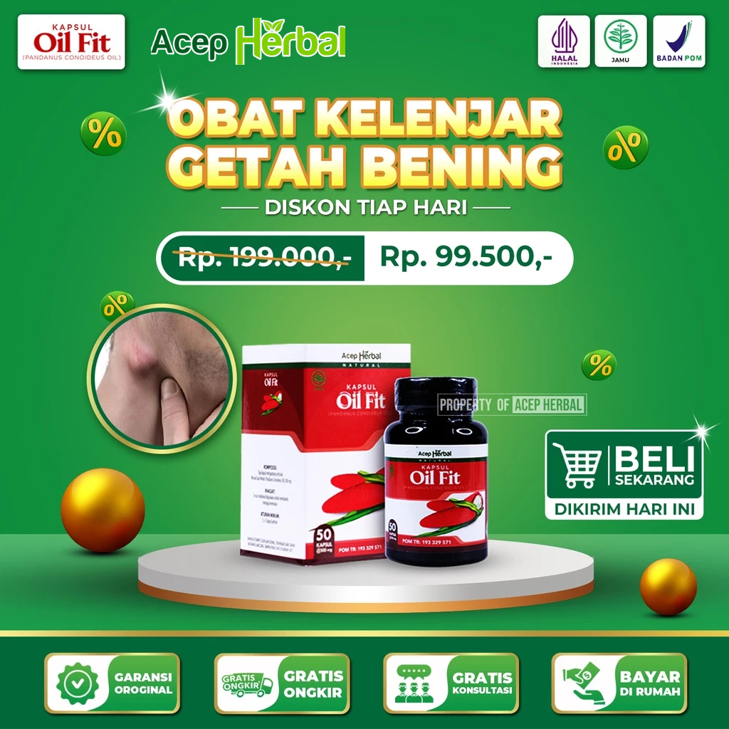 Jual Kapsul Oil Fit Obat Kelenjar Getah Bening Dari Ekstrak Buah Merah