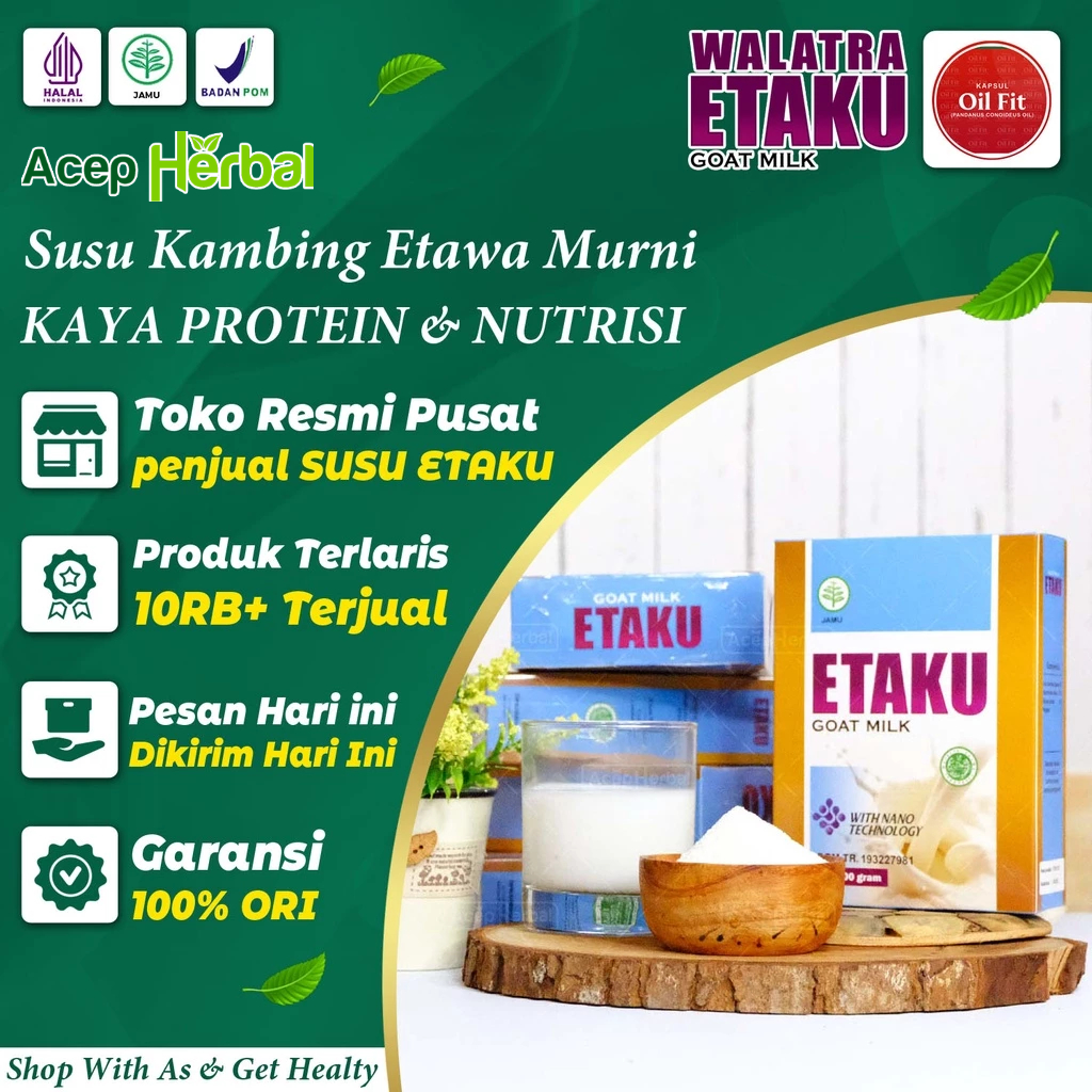 Jual Etaku Goat Milk Original Susu Kambing Etawa Bubuk Murni Susu