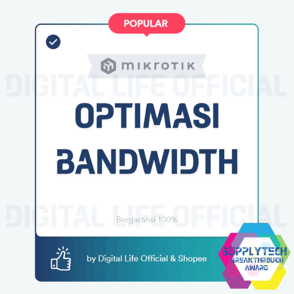 Jual Konfigurasi Mikrotik Optimasi Bandwidth Shopee Indonesia