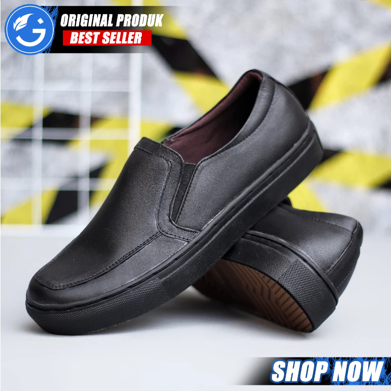 Jual Grandable Jiman Sepatu Kasual Pria Sneaker Kulit Asli Garut