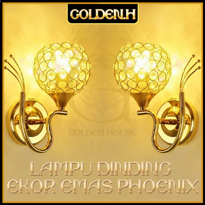 Jual Gold COD Lampu Dinding Kristal Gaya Modern Untuk Kamar Tidur Ruang