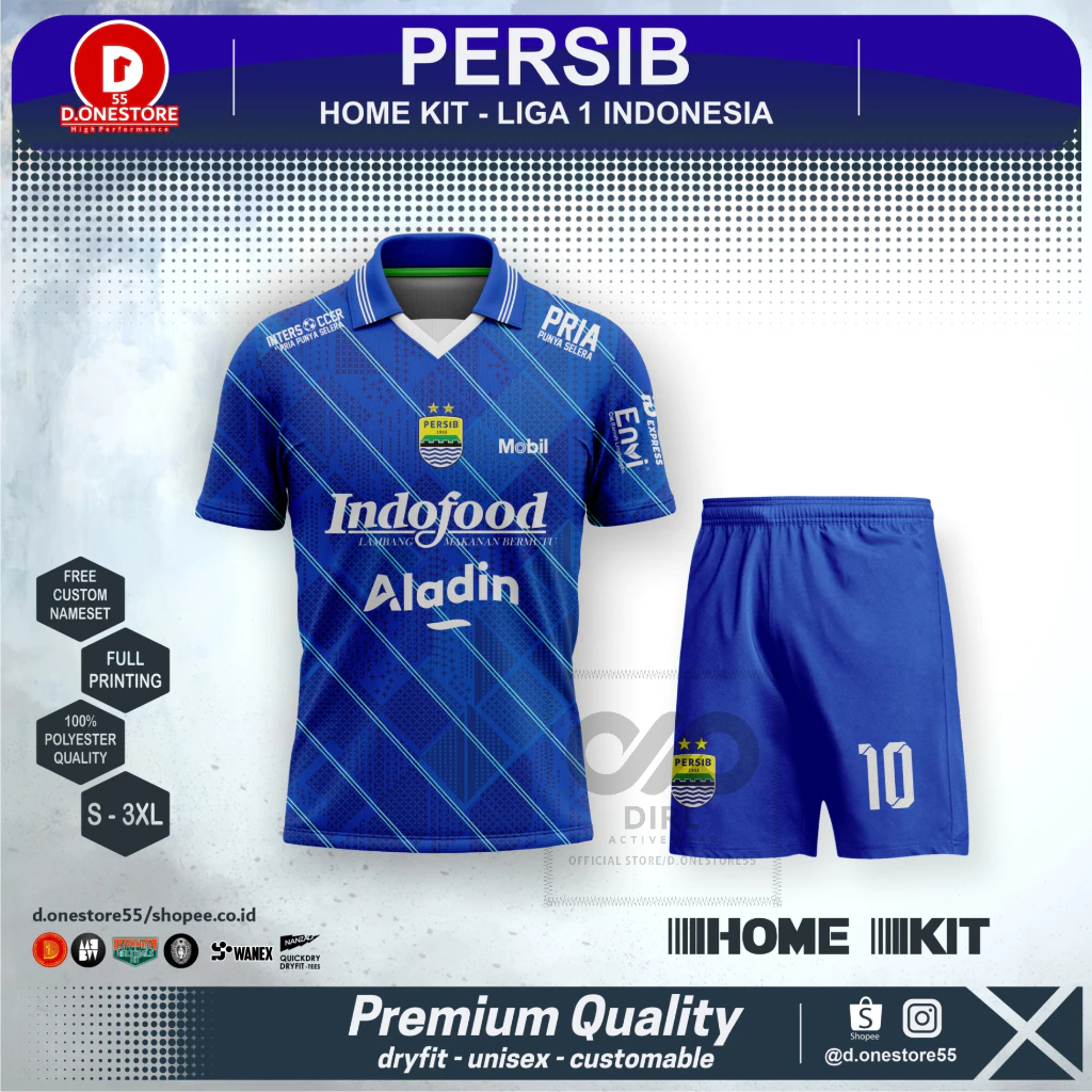 Jual JERSEY PERSIB HOME 2023 FREE NAME SET Shopee Indonesia