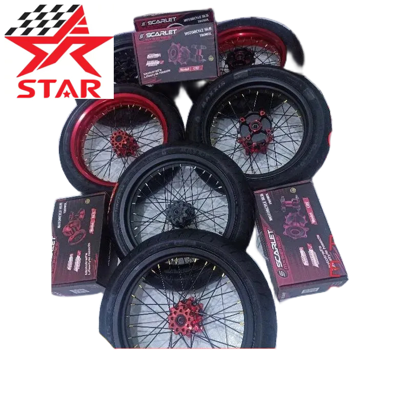 Jual PAKET VELG WHEELSET SUPERMOTO CRF 150 KLX 150 WR 155 BISA REQUEST