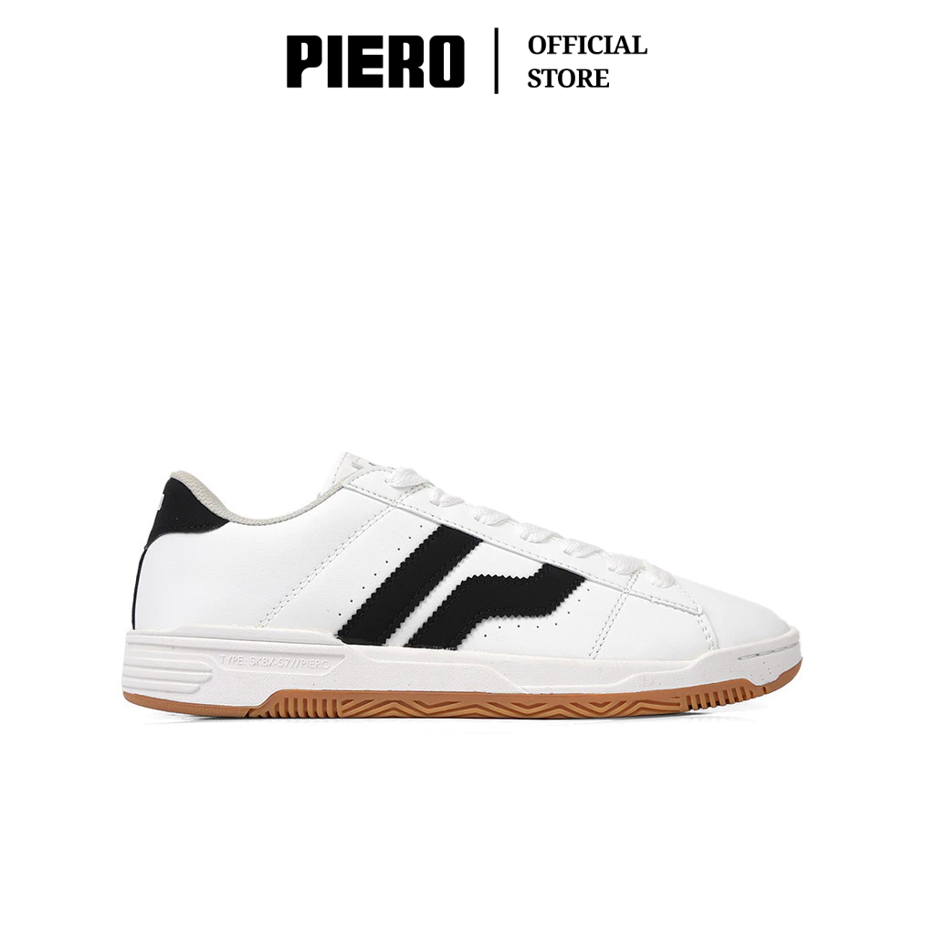 Jual Piero Sepatu Sneakers Pria Street Groove White Black Gum