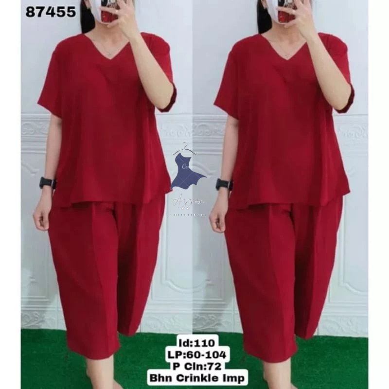 Jual TERBARU SETELAN ANDIN SETELAN CRINKLE ANDIN SETELAN WANITA TERBARU