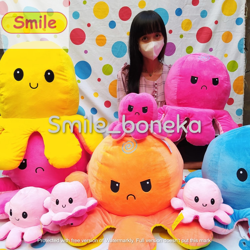 Jual SB Boneka Gurita Octopus Flip Jumbo 60x50cm Shopee Indonesia