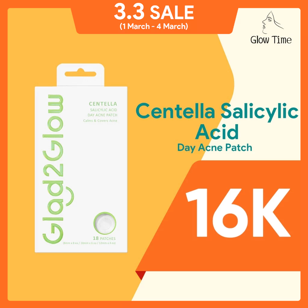 Jual Glad2Glow Centella Salicylic Acid Day Acne Patch Tambalan Jerawat