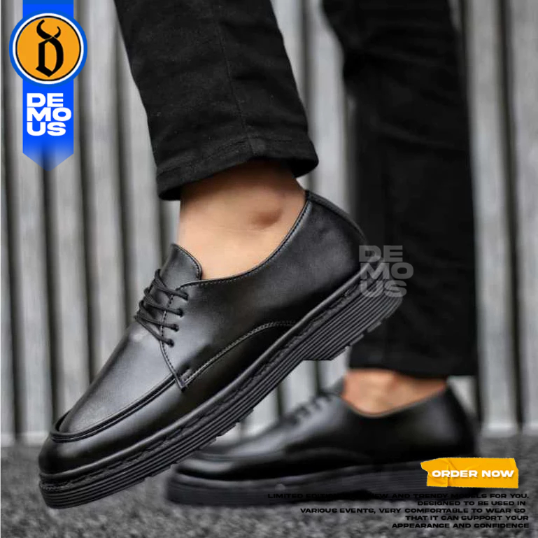 Jual Demous Bailly Sepatu Formal Pantofel Oxford Hitam Docmart Pria