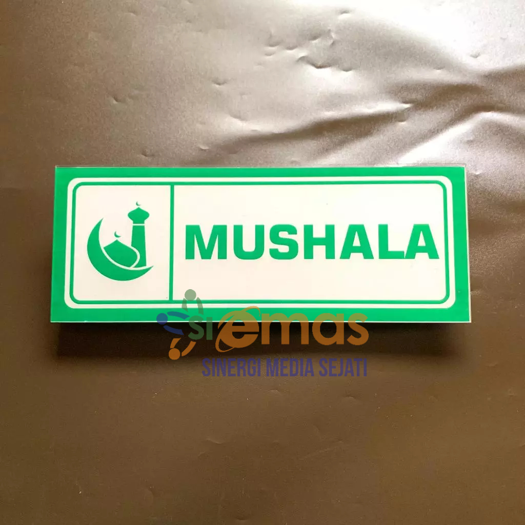 Jual Papan Akrilik Tanda Ruang Mushala Akrilik Prayer Room Logo