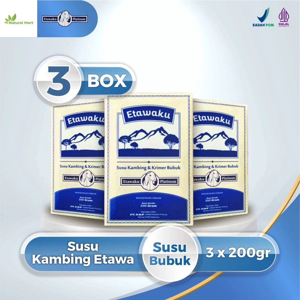 Jual Etawaku Platinum Paket 3 Box L Susu Kambing Etawa Krimer Nabati