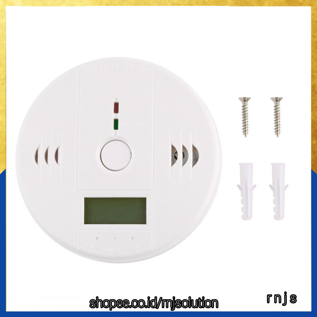 Jual LESHP Carbon Monoxide Smoke Alarm Detector Detektor CO2