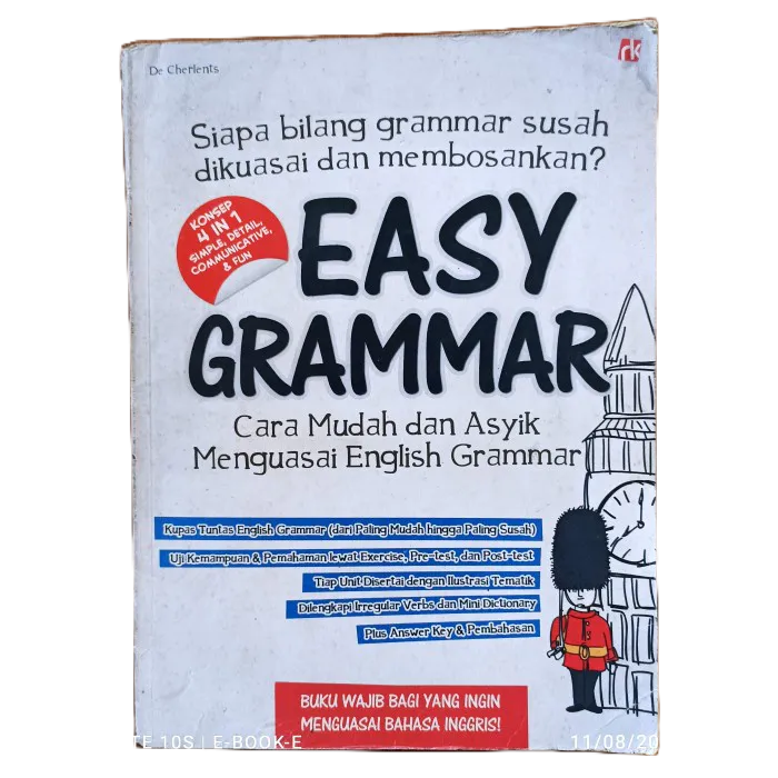 Jual Buku Belajar Bahasa Inggris Easy Grammar Konsep 4 In 1 Simple 249