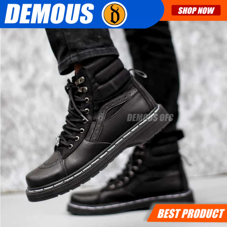 Jual DEMOUS Sepatu Boots Formal Pantofel Kerja Docmart Pria Shopee