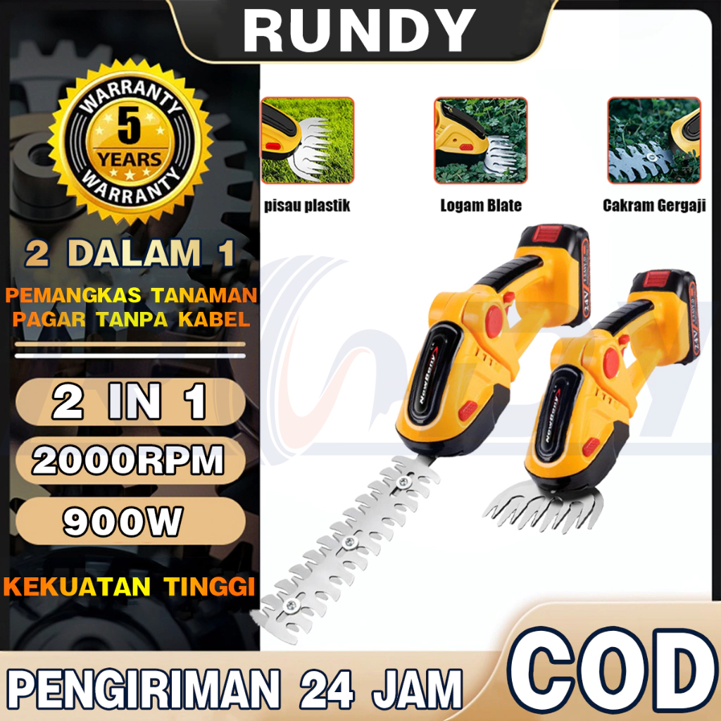 Jual RUDNY Mesin Potong Dahan Cordless Hedge Trimmer Mesin Pemangkas