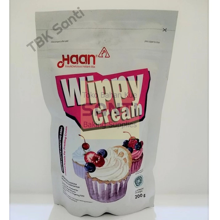 Jual Haan Wippy Cream Whipping Whip Cream Topping Bubuk 200 Gram