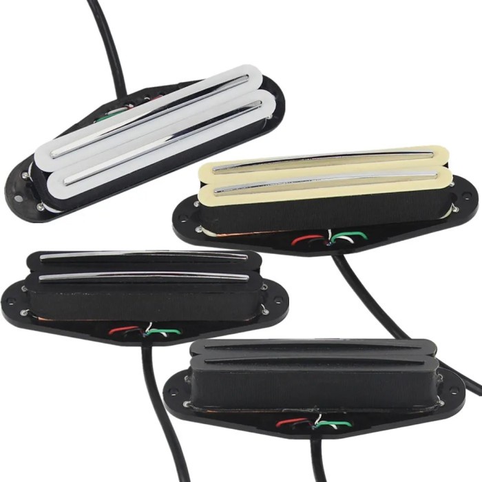 Jual FLEOR Ceramic Rail Humbucker Hot Dual Rails Guitar Pickup For