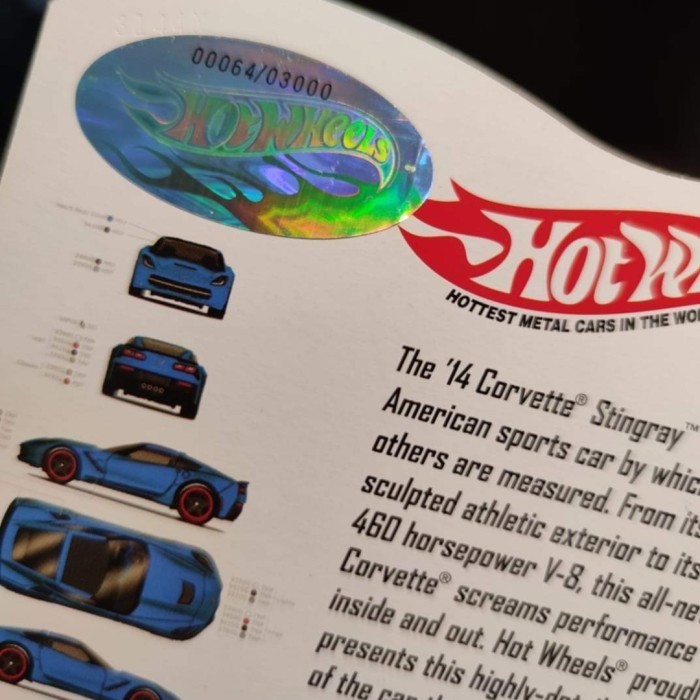 Jual TERBARU SALE HOT WHEELS CORVETTE RLC STINGRAY RLC LOW NUMBER DIGIT RARE LIMITED EDITION