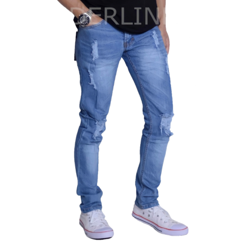 Jual Celana Jeans Pria Panjang Sobek Remaja Distro Denim Dewasa Premium