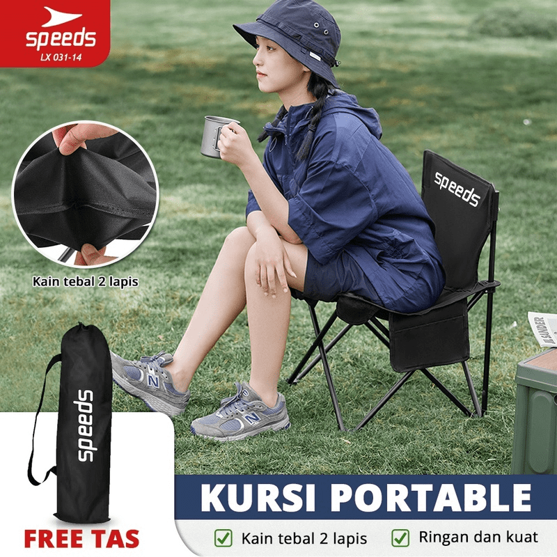 Jual Speeds Kursi Lipat Outdoor Portable Bangku Camping Folding Chair