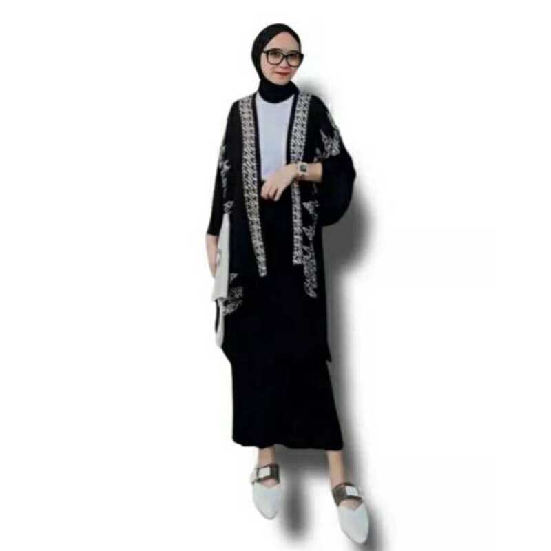 Jual Cardigan Batik Kondangan Modern Motif Etniq Outfit Kondangan